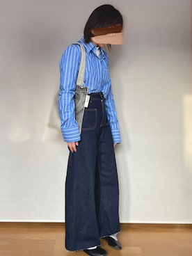 「BAUM（バウム）のアイテム（バッグ）」を使った、ももまる🍑さん（レディース・150cm）の冬コーディネート