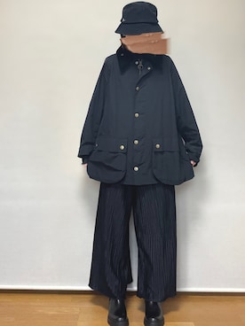「NANO universe（ナノユニバース）のアイテム（帽子）」を使った、ももまる🍑さん（レディース・150cm）の秋コーディネート