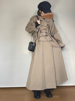 ランデブー モノグラム トレンチコート RANDEBOO（ランデブー）の「Monogram trench coat【RBシリーズ