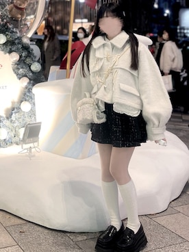 「アイテム（ダッフルコート）」を使った、ruluclsさん（レディース・152cm）の秋コーディネート