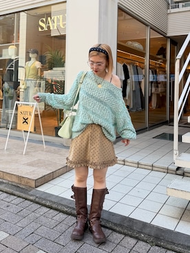 山田友香さん(レディース・156cm)の秋コーディネート