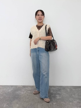 「ORiental TRaffic（オリエンタルトラフィック）のアイテム（ローファー）」を使った、risaさん（レディース・148cm）の秋コーディネート