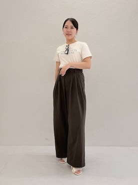 「ORiental TRaffic（オリエンタルトラフィック）のチュール ベルト クリア ヒール サンダル /61228（サンダル、ベージュ系）」を使った、risaさん（レディース・148cm）の夏コーディネート