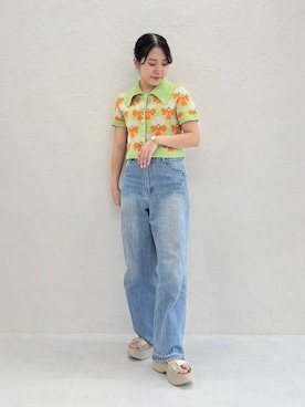 「WA ORiental TRaffic（ダブルエーオリエンタルトラフィック）のアイテム」を使った、risaさん（レディース・148cm）の春コーディネート