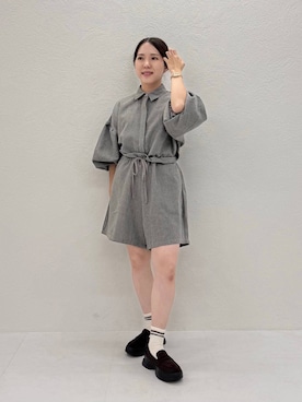 「ORiental TRaffic（オリエンタルトラフィック）のアイテム（ローファー）」を使った、risaさん（レディース・148cm）の秋コーディネート