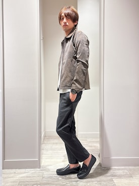 「アイテム（スリッポン）」を使った、★たか★さん（メンズ・178cm）の秋コーディネート