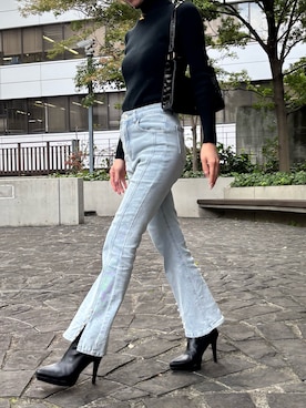 「coca（coca）（コカ）のアイテム」を使った、Tsumuさん（レディース・151cm）の秋コーディネート