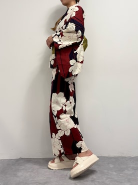 「花火大会」｜Tsumuさん（レディース・151cm）の夏コーディネート