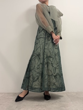 「アイテム（ドレス）」を使った、Tsumuさん（レディース・151cm）の秋コーディネート