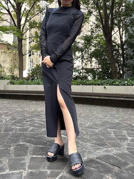 「GRL（グレイル）のアイテム（ワンピース/ドレス）」を使った、Tsumuさん（レディース・151cm）の春コーディネート