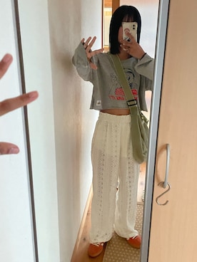 「HELLO.SANFRANCISCO（ハローサンフランシスコ）のアイテム」を使った、おにぎりさん（骨格ナチュラル・レディース・156cm）の夏コーディネート