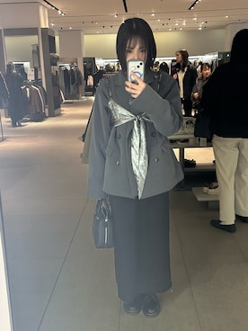 「uyu.（ウユ）のアイテム」を使った、サツキさん（レディース・162cm）の冬コーディネート