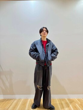しゅんさん（メンズ・183cm）の冬コーディネート