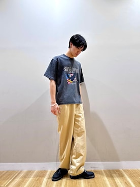 「アクセント」｜omi0312shunさん（メンズ・183cm）の春コーディネート