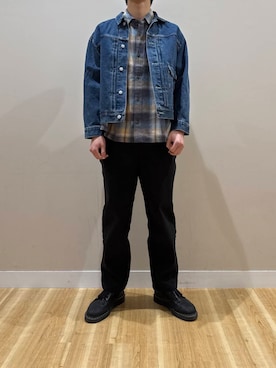 「URBANRESEARCH」｜「アイテム（デニムジャケット）」を使った、omi0312shunさん（メンズ・183cm）の春コーディネート