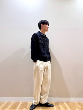 「アイテム（デニムジャケット）」を使った、しゅんさん（メンズ・183cm）の秋コーディネート