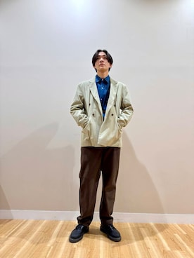 「アイテム（セットアップ）」を使った、しゅんさん（メンズ・183cm）の冬コーディネート