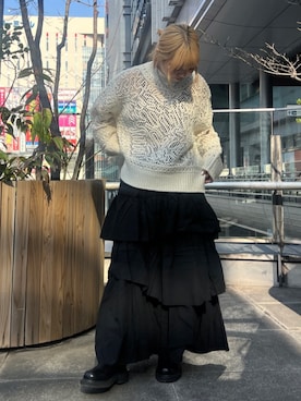 山﨑絢音さん（レディース・155cm）の冬コーディネート