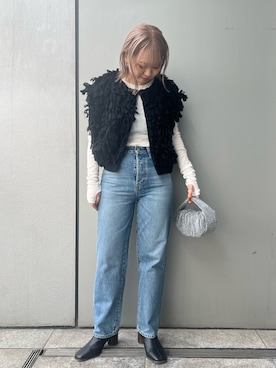 山﨑絢音さん（レディース・155cm）の秋コーディネート