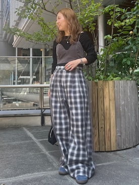 山﨑絢音さん（レディース・155cm）の秋コーディネート