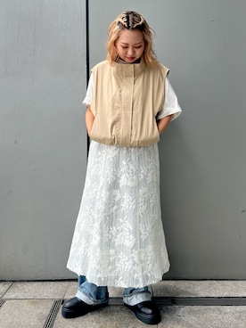 山﨑絢音さん（レディース・155cm）の秋コーディネート