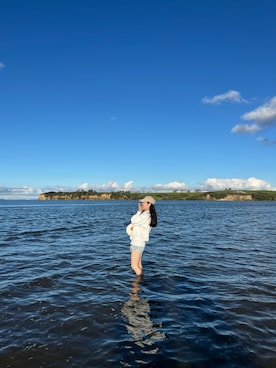 「アイテム（マウンテンパーカー）」を使った、Sumiさん（レディース・156cm）の秋コーディネート