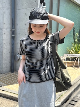 「pocket（ポケット）のアイテム」を使った、シホ🌷さん（レディース・155cm）の夏コーディネート