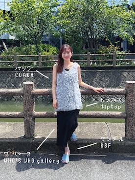 「tiptop（ティップトップ）のアイテム」を使った、シホ🌷さん（レディース・155cm）の夏コーディネート