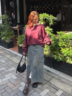 「tiptop（ティップトップ）のアイテム」を使った、シホ🌷さん（レディース・155cm）の秋コーディネート