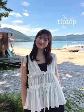 「tiptop」｜シホ🌷さん（レディース・155cm）の夏コーディネート