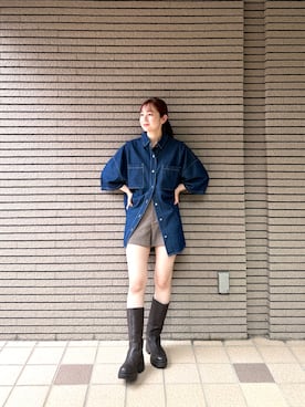 「tiptop（ティップトップ）のアイテム」を使った、シホ🌷さん（レディース・155cm）の秋コーディネート