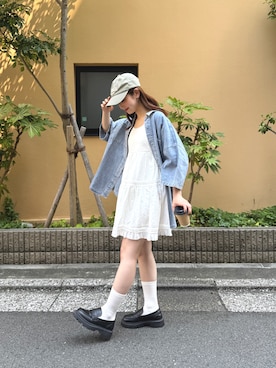 「tiptop（ティップトップ）のアイテム」を使った、シホ🌷さん（レディース・155cm）の夏コーディネート