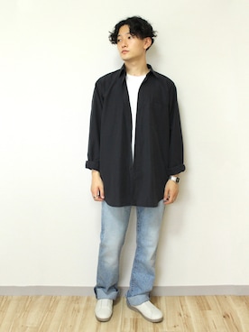 「MoonStar（ムーンスター）のMOONSTAR/810s/ムーンスター/エイトテンス KITCHE/キッチェ（スニーカー）」を使った、tom🐶さん（メンズ・167cm）の夏コーディネート