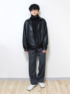 「MoonStar（ムーンスター）のMOONSTAR/810s/ムーンスター/エイトテンス KITCHE/キッチェ（スニーカー）」を使った、tom🐶さん（メンズ・167cm）の秋コーディネート