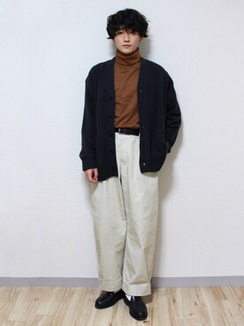 「ニットカーディガン」｜tom🐶さん（メンズ・167cm・20代）の秋コーディネート