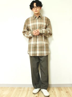 「MoonStar（ムーンスター）のMOONSTAR/810s/ムーンスター/エイトテンス KITCHE/キッチェ（スニーカー）」を使った、tom🐶さん（メンズ・167cm）の秋コーディネート