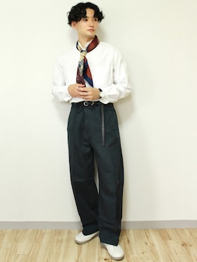 「MoonStar（ムーンスター）のMOONSTAR/810s/ムーンスター/エイトテンス KITCHE/キッチェ（スニーカー）」を使った、tom🐶さん（メンズ・167cm）の夏コーディネート