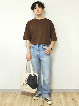「Levis」｜「アイテム（キャップ）」を使った、tom🐶さん（メンズ・167cm）の夏コーディネート