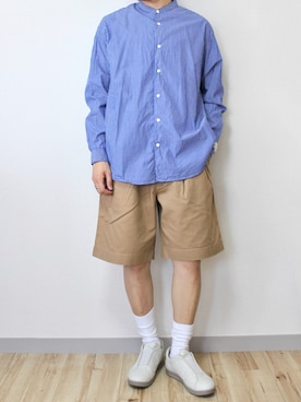 「MoonStar（ムーンスター）のMOONSTAR/810s/ムーンスター/エイトテンス KITCHE/キッチェ（スニーカー）」を使った、tom🐶さん（メンズ・167cm）の夏コーディネート