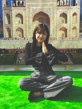 「アイテム（ピアス（両耳用））」を使った、𝐚𝐢✿·͜·ᰔさん（レディース・165cm・30代）の秋コーディネート