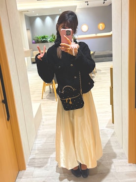 「アイテム（ピアス（両耳用））」を使った、𝐚𝐢✿·͜·ᰔさん（レディース・165cm・30代）の秋コーディネート