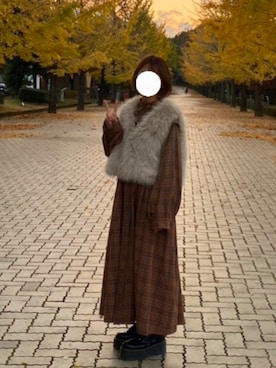 「アイテム（ワンピース/ドレス）」を使った、naaeyaanさん（レディース・152cm）の冬コーディネート