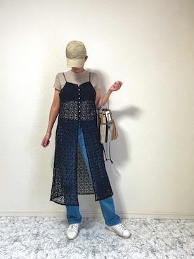 「アイテム（ワンピース/ドレス）」を使った、sayakaさん（レディース・170cm）の秋コーディネート