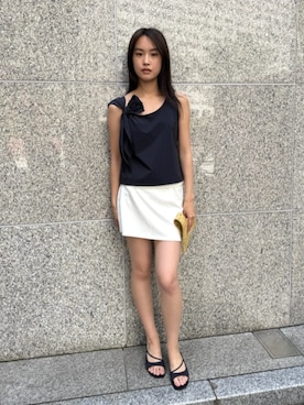 「アイテム（その他トップス）」を使った、Suganumaさん（レディース・160cm）の夏コーディネート