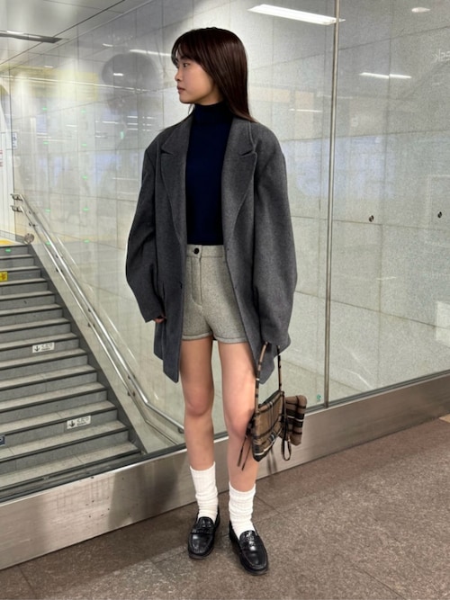 ＜ATTISESSION＞ウールカシミヤ タートルネック ニット