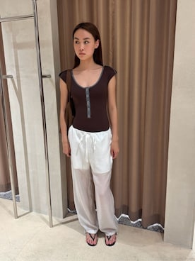 「ATTISESSION（アティセッション）のアイテム」を使った、Suganumaさん（レディース・160cm）の夏コーディネート