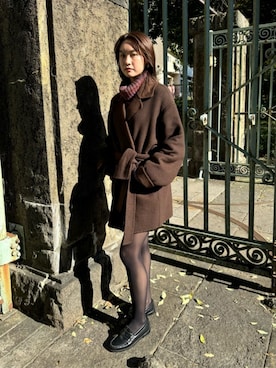 「ATTISESSION（アティセッション）のアイテム（その他アウター）」を使った、Suganumaさん（レディース・160cm）の冬コーディネート