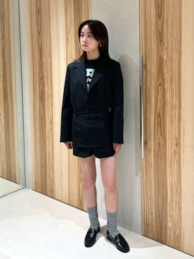 「ATTISESSION（アティセッション）のアイテム（テーラードジャケット）」を使った、Suganumaさん（レディース・160cm）の秋コーディネート
