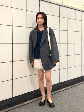 「ATTISESSION（アティセッション）のアイテム（テーラードジャケット）」を使った、Suganumaさん（レディース・160cm）の秋コーディネート