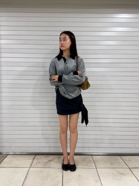 「アイテム（ポロシャツ）」を使った、Suganumaさん（レディース・160cm）の秋コーディネート